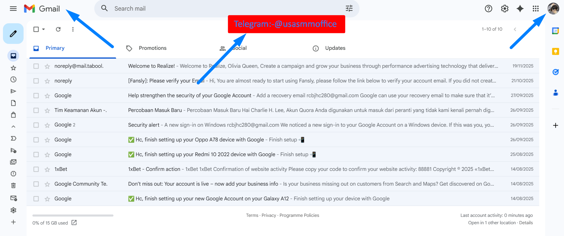 Buy Old Gmail Accounts