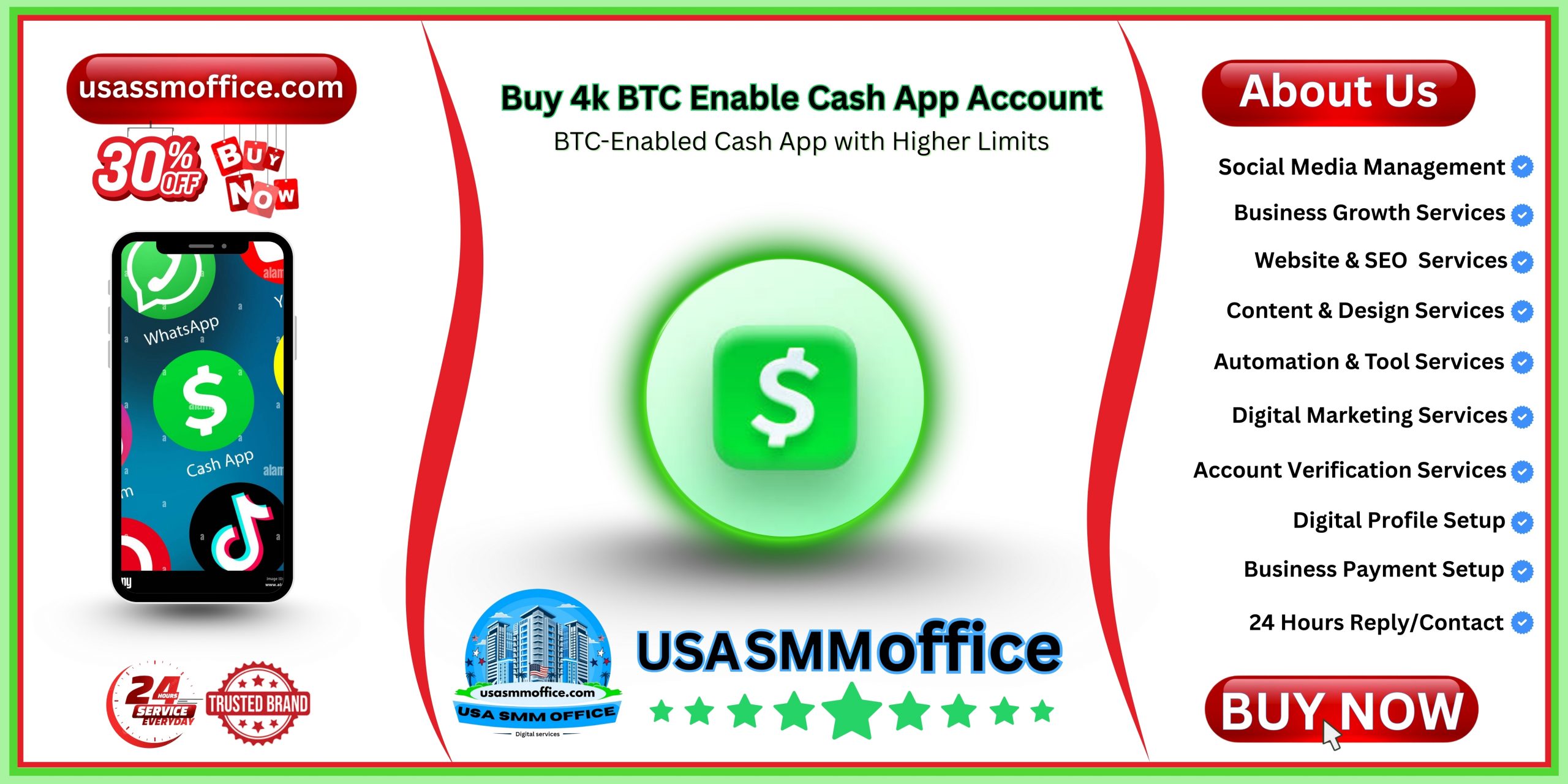 Buy 4k BTC Enable Cash App Account