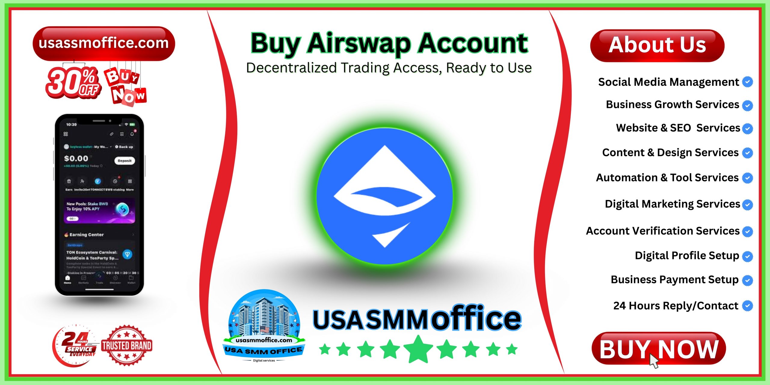 Buy Airswap Account