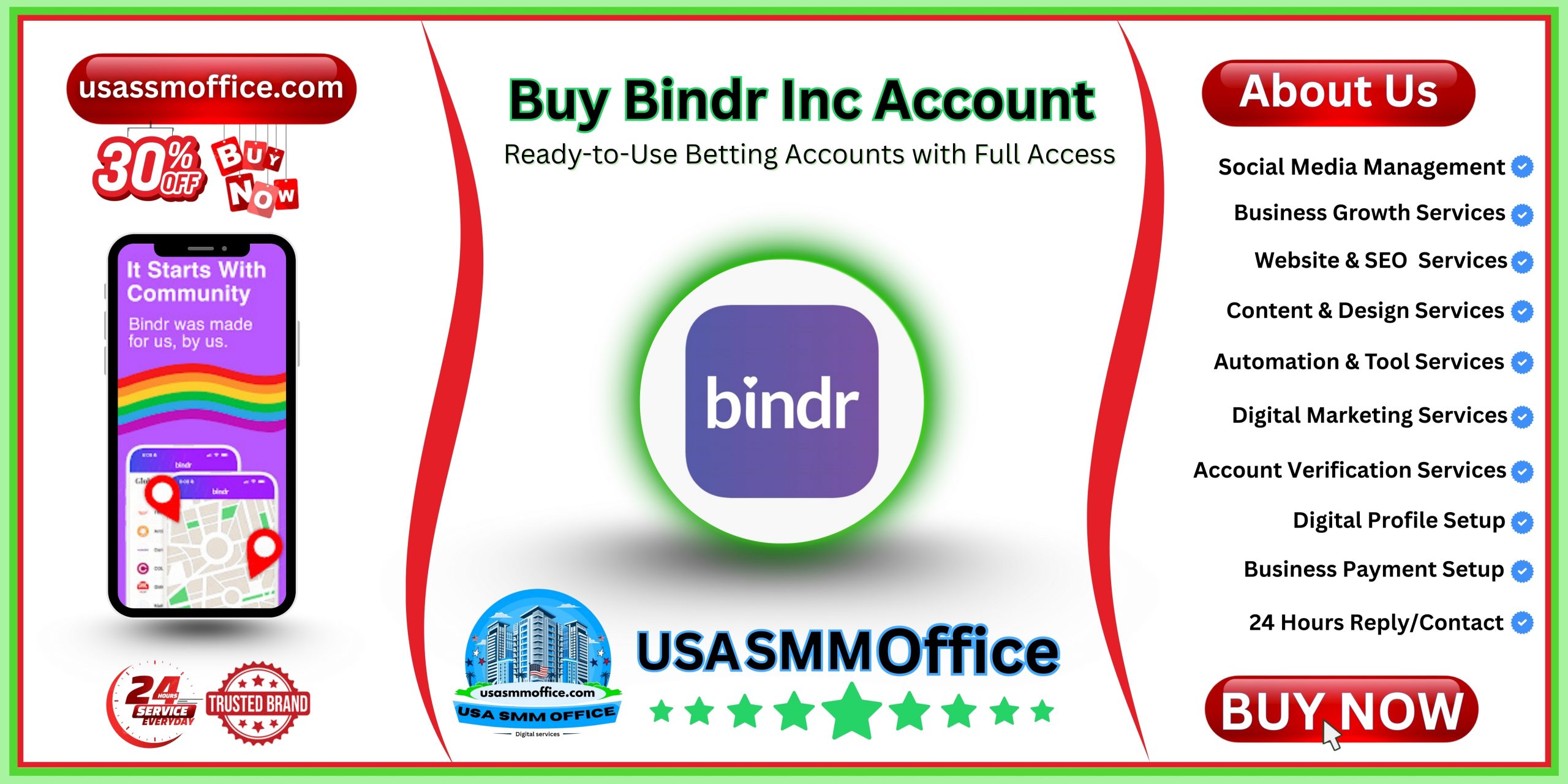Buy Bindr Inc Account