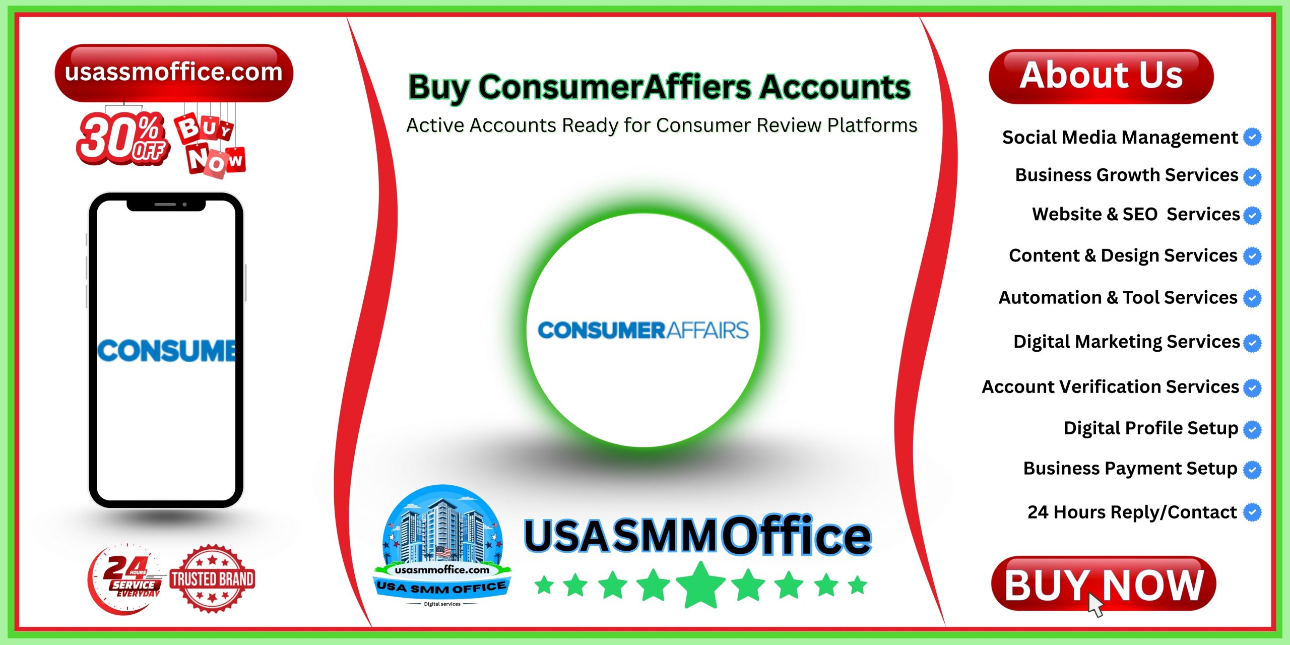 Buy ConsumerAffiers Accounts
