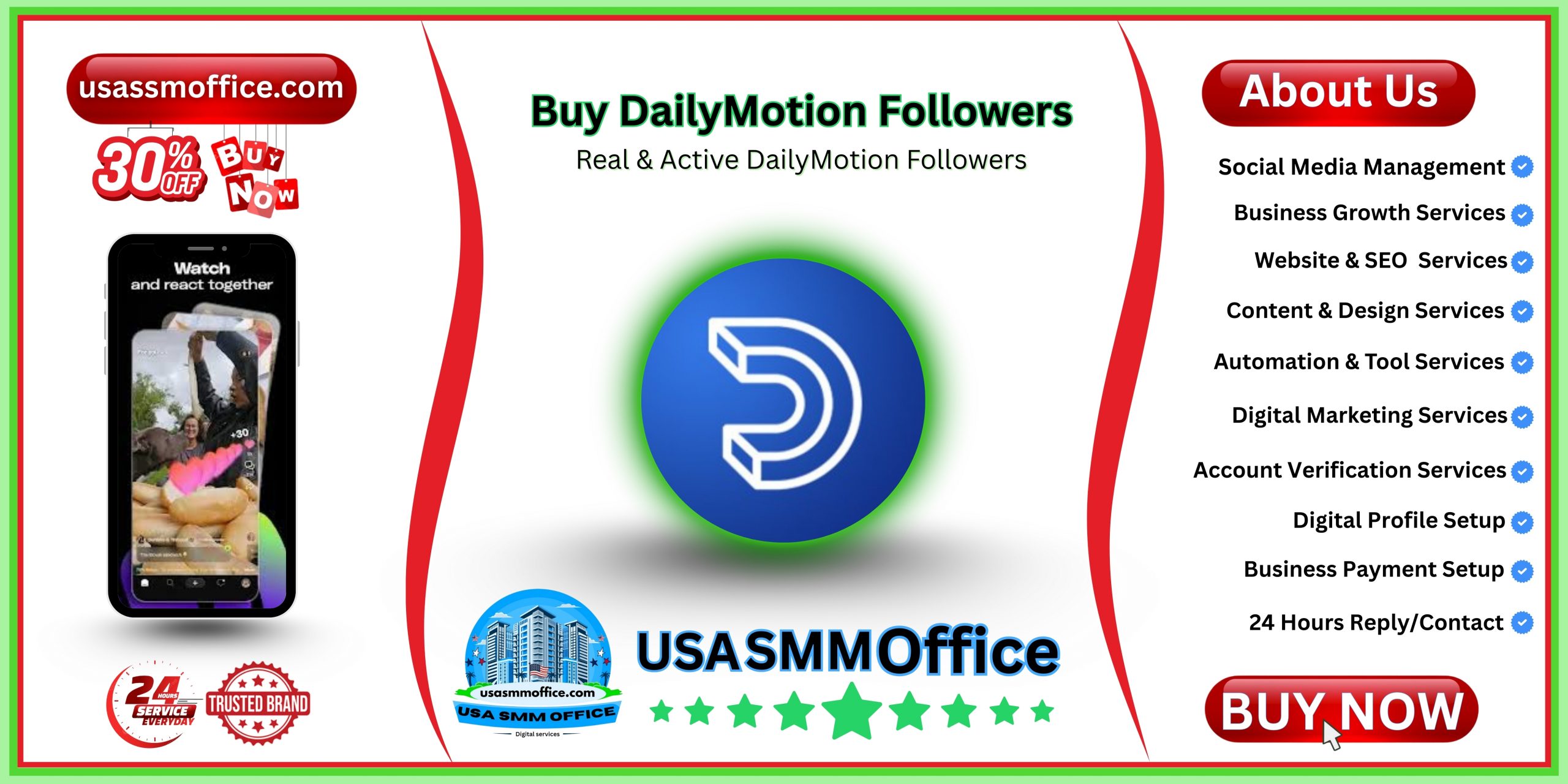 Buy DailyMotion Followers