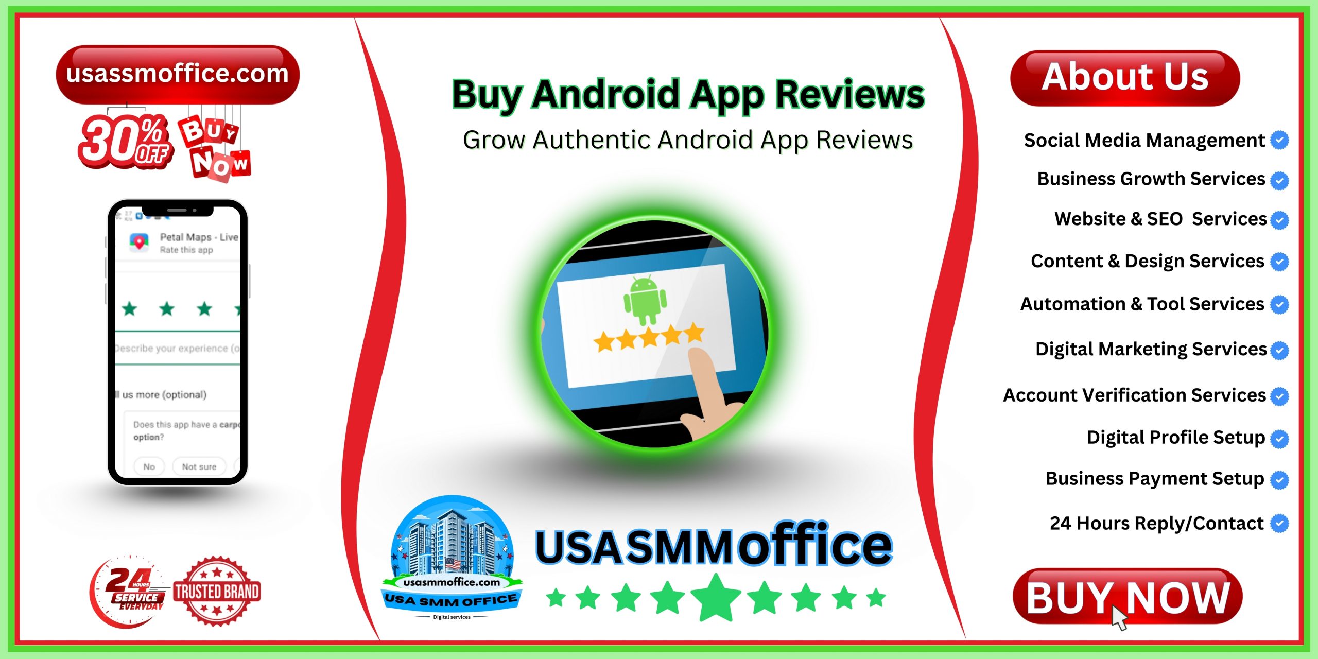 Buy Android App Reviews