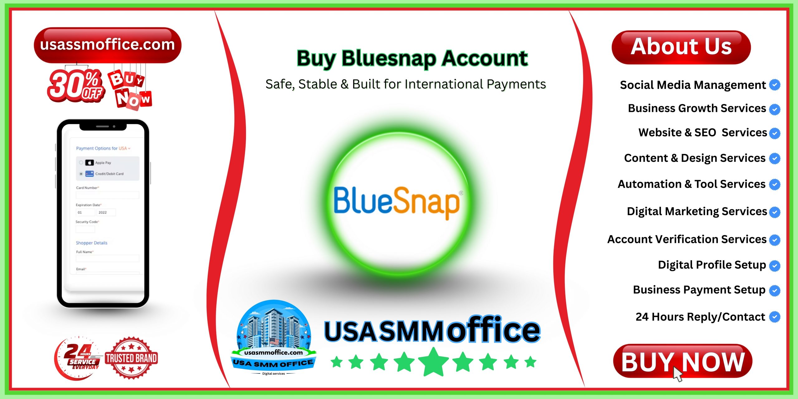 Buy Bluesnap Account