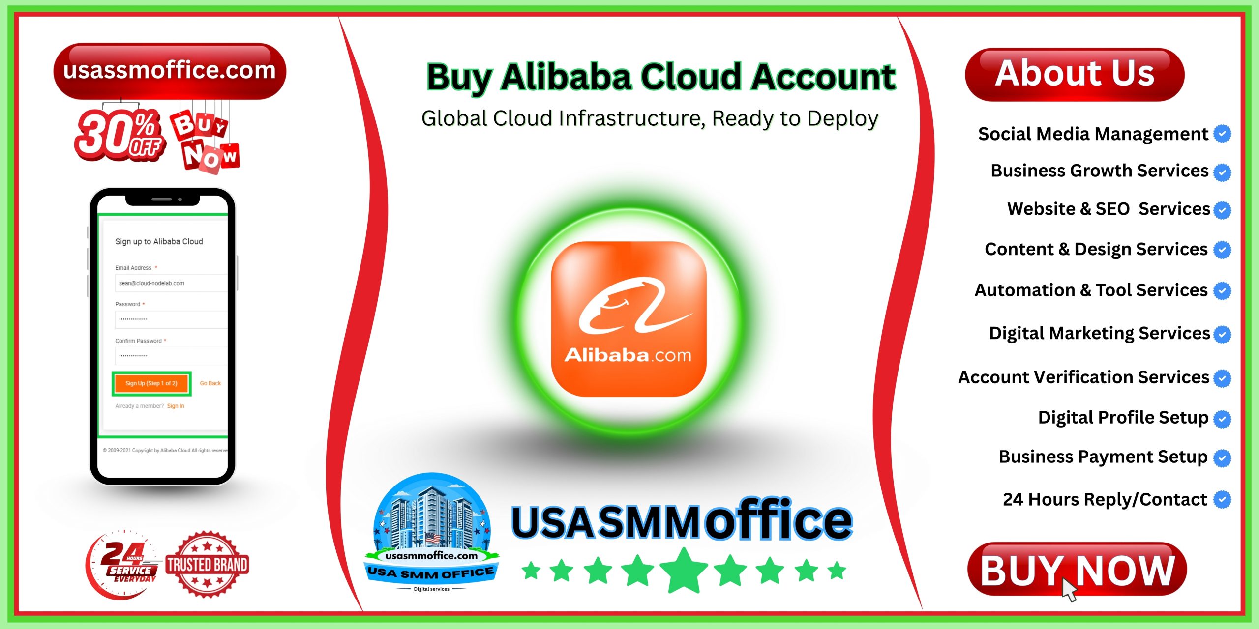 Buy Alibaba Cloud Account