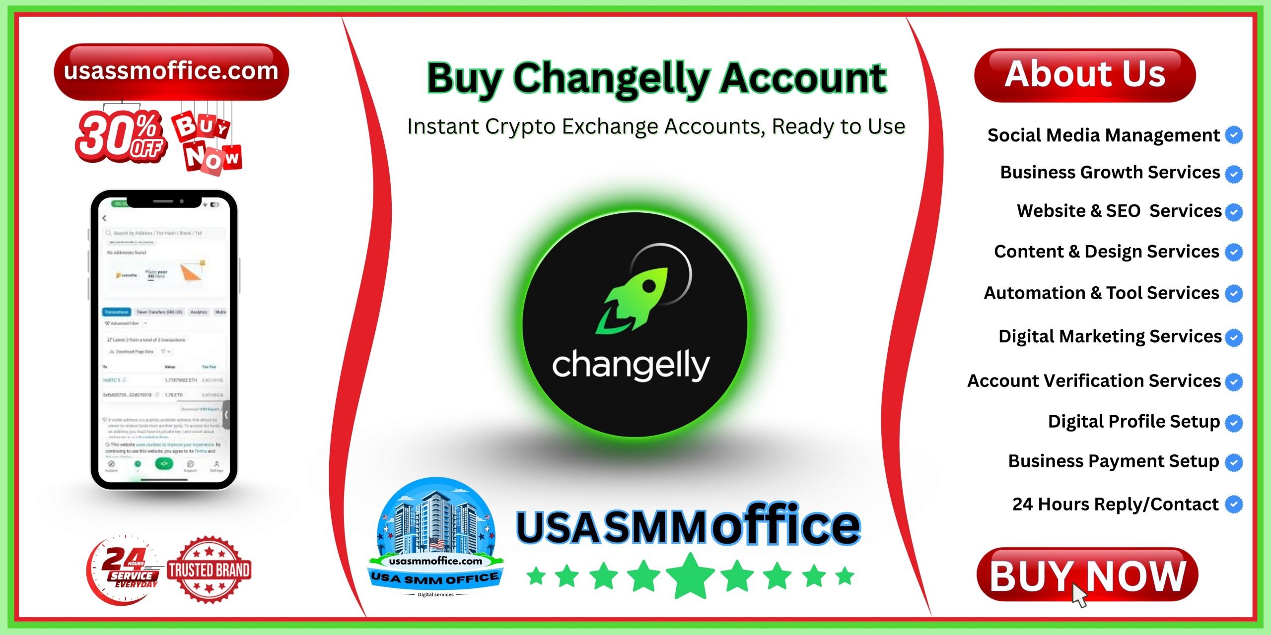 Buy Changelly Account